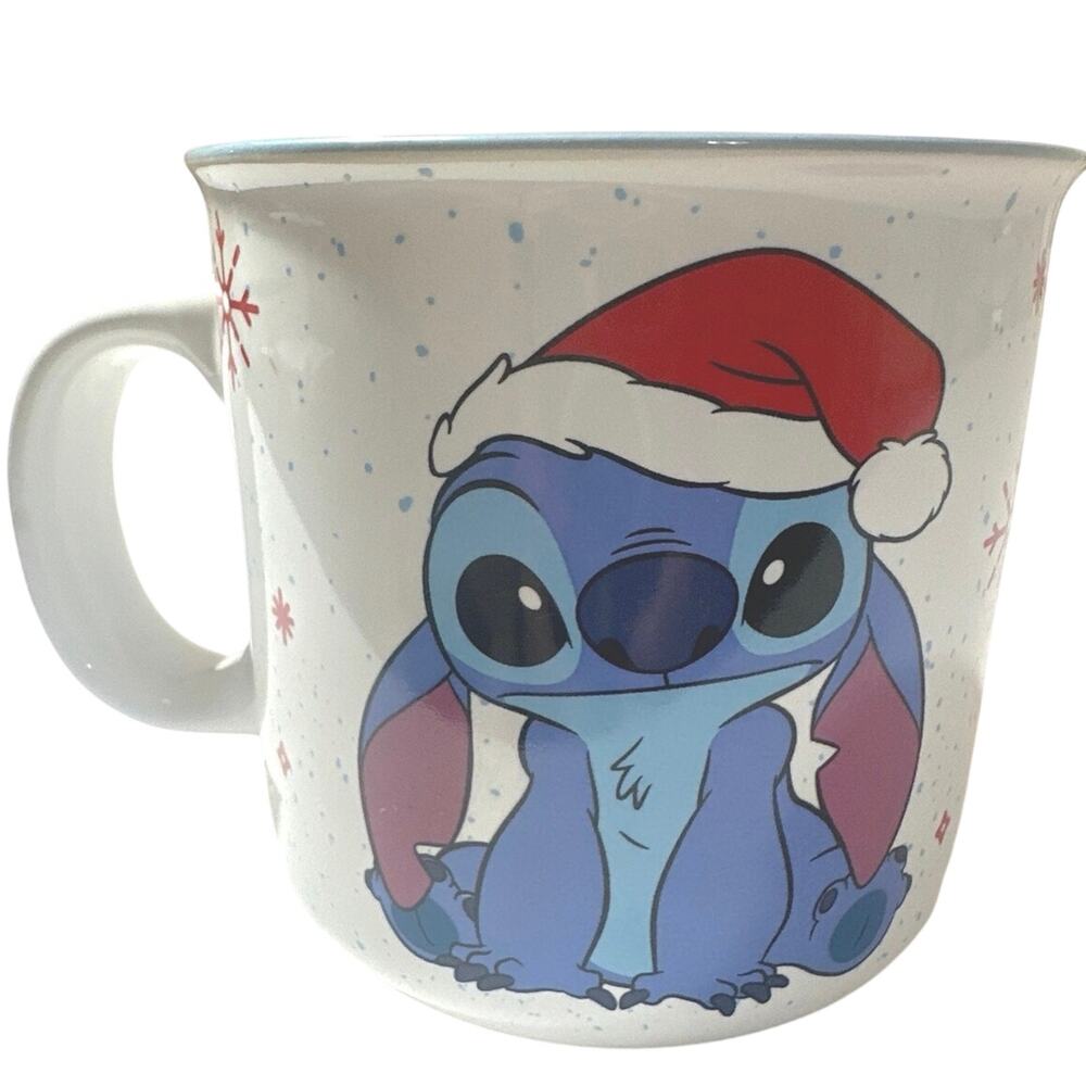 Disney Stitch 20 oz Ceramic Christmas Mug.